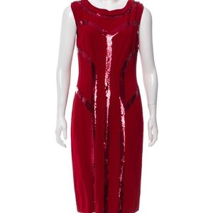 Alberta Ferretti Cowl Neck Midi Dress M
